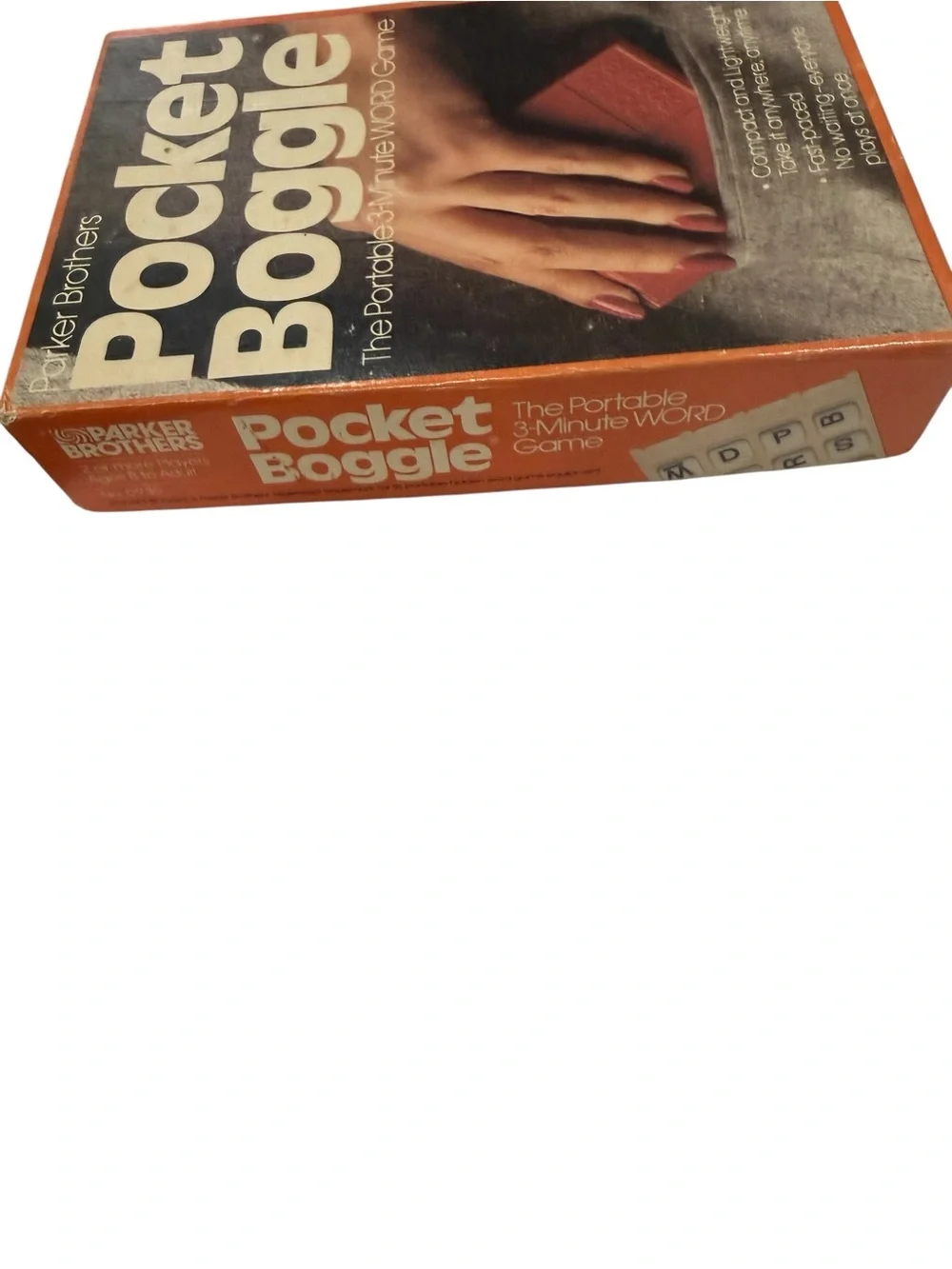 Parker Brothers Pocket  Boggle Portable 3 minute Word Game  with Instructions